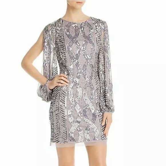 Aidan Maddox sequin cocktail dress 16, some stretch. New - Picture 1 of 1